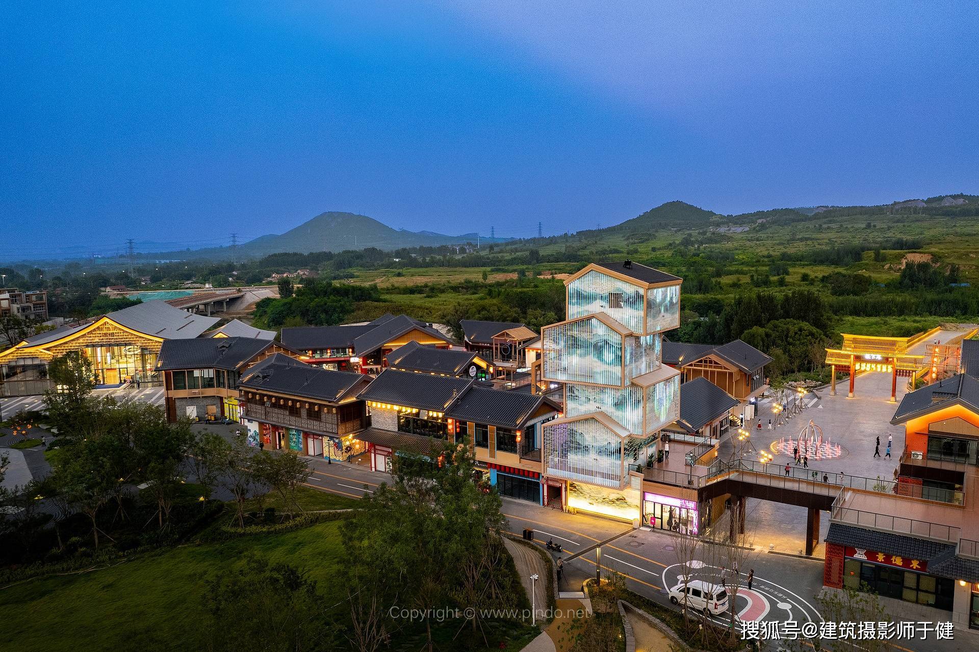 建筑景观摄影分享|淄博华侨城欢乐山川稷下湾_古齐_商业_形象