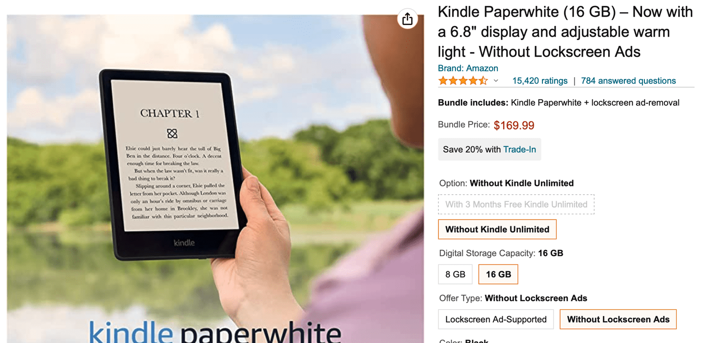 亚马逊推出 16GB 存储版 Kindle Paperwhite 5_EInk_版本_用户