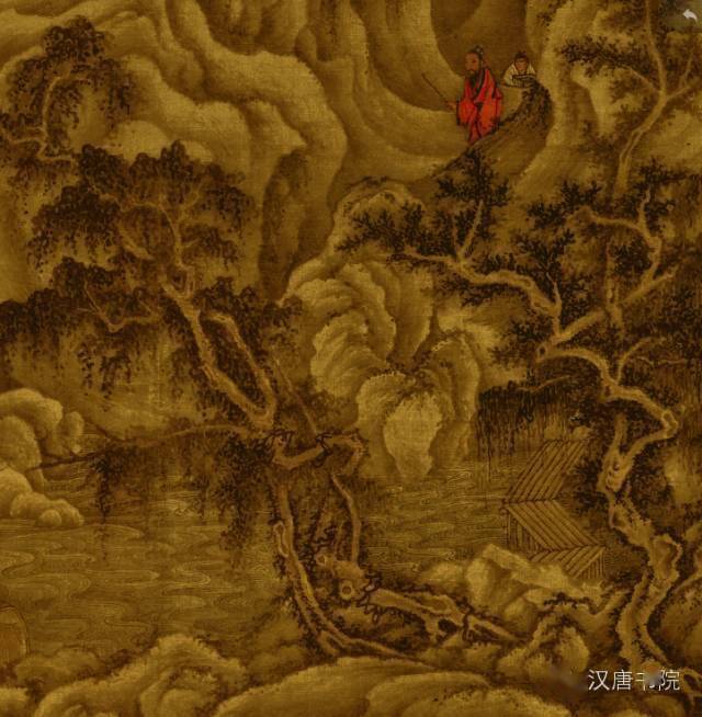 五代僧人【巨然】山水画全集_董源_问道_秋山