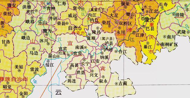 四川省的區劃調整,18個地級市之一,宜賓市為何有10個區縣?