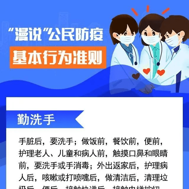 “漫说”公民防疫基本行为准则 来源 防疫 公民