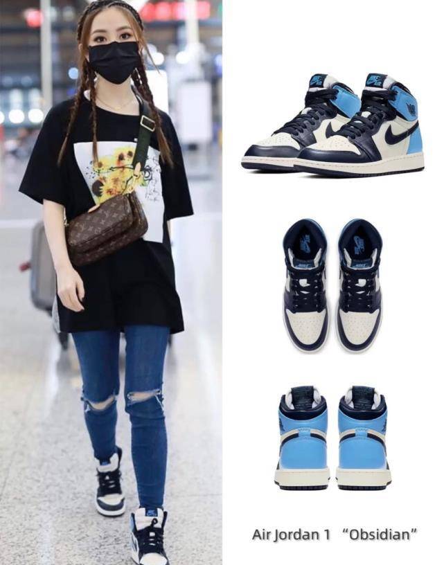 破洞裤 aj运动鞋邓紫棋穿着修身款破洞裤的时候,秀出了纤细的双腿