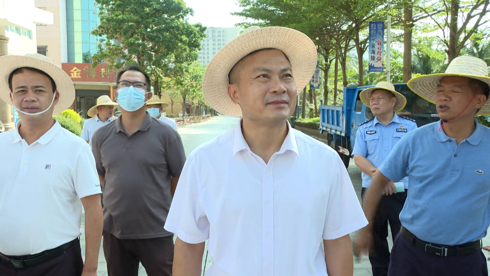 海陵区领导陈永禄检查晒鱼节筹备工作_活动_会场_防控