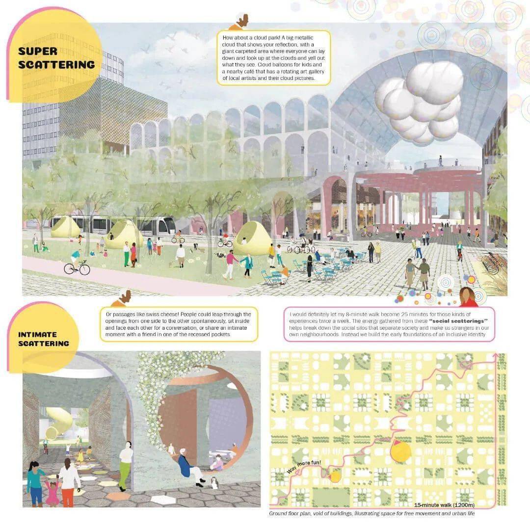 15分钟城市设计竞赛作品解读_紫金_赏析_建筑