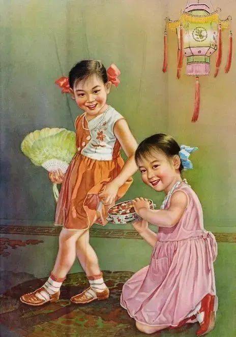 《咯咯鸡》年画 张大昕1963年作今天看到的这组年画