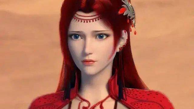 云韵结婚照曝光,红色服装形象绝美,结婚对象竟然是他_萧炎_动漫_婚纱