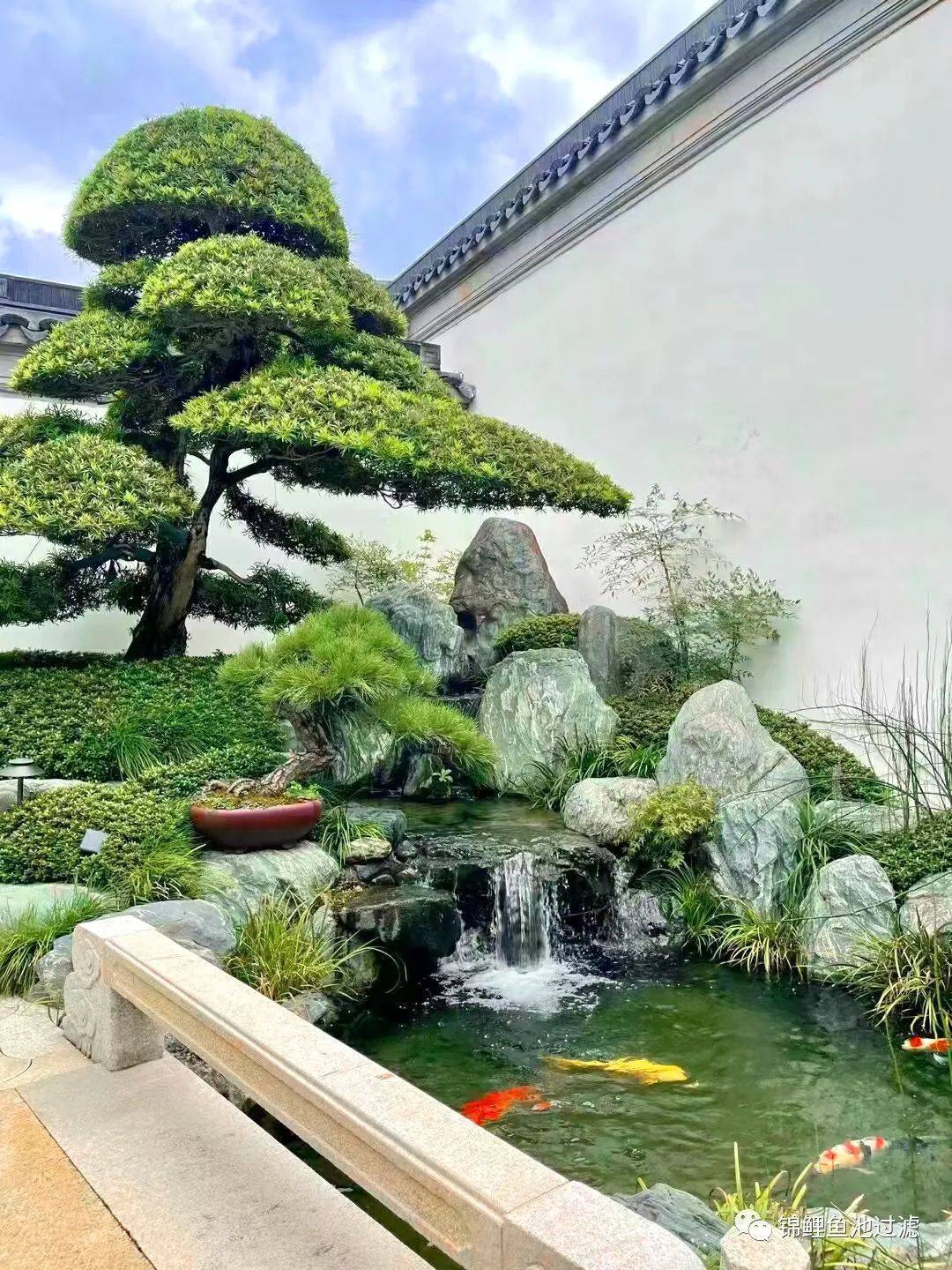 精选|| 9个别墅花园锦鲤鱼池设计方案_庭院_时光_院子
