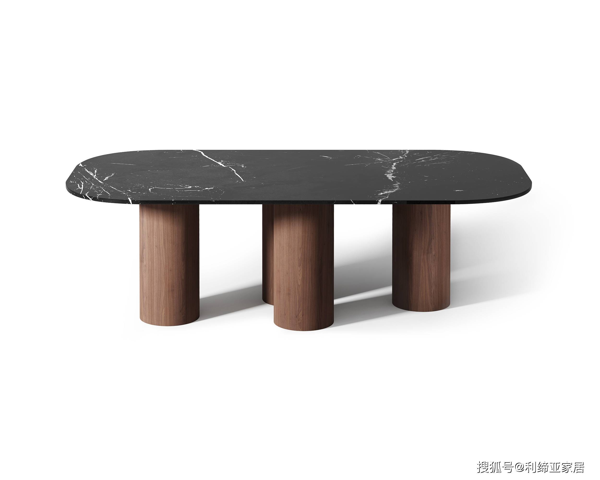 意式极简风软装品牌推荐HORM - 意大利轻奢品牌大理石餐桌 MARINA_进口_家具_设计