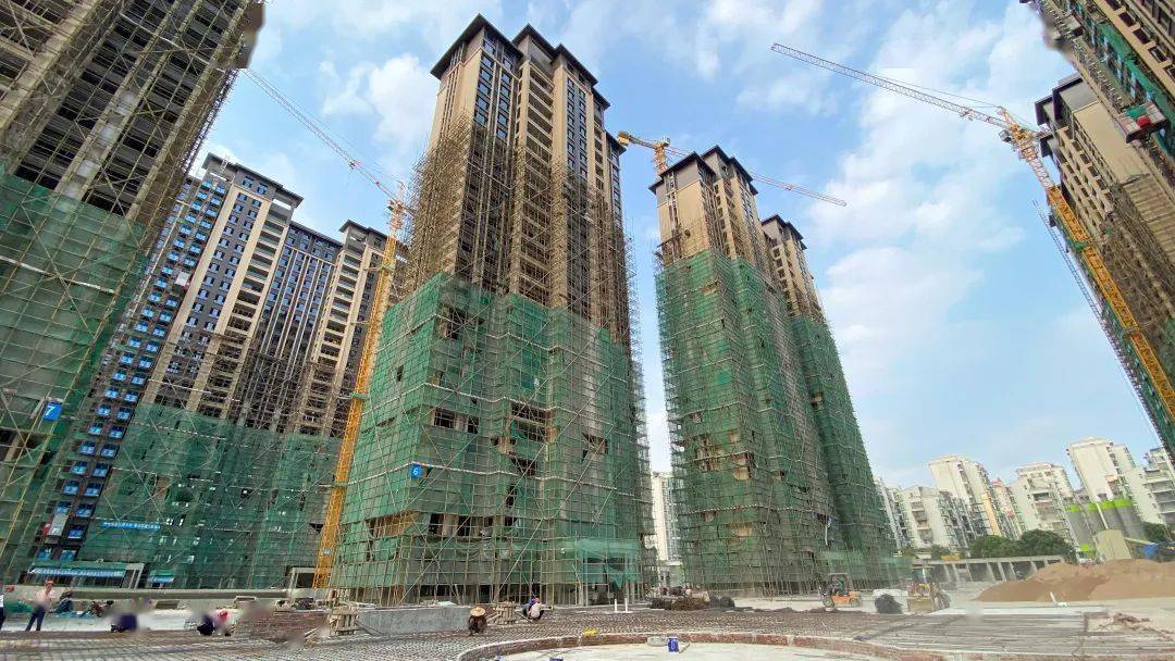 工程播报|棉湖1号金秋最新进度,为您揭晓!_实景图_外墙_外架