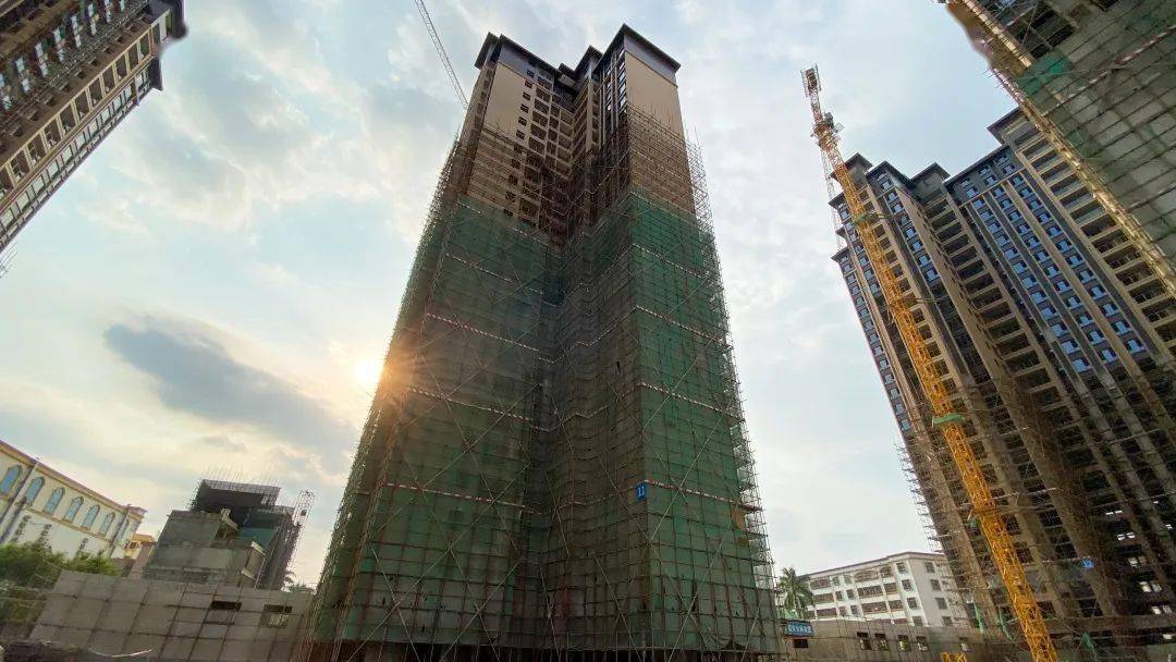 工程播报|棉湖1号金秋最新进度,为您揭晓!_实景图_外墙_外架