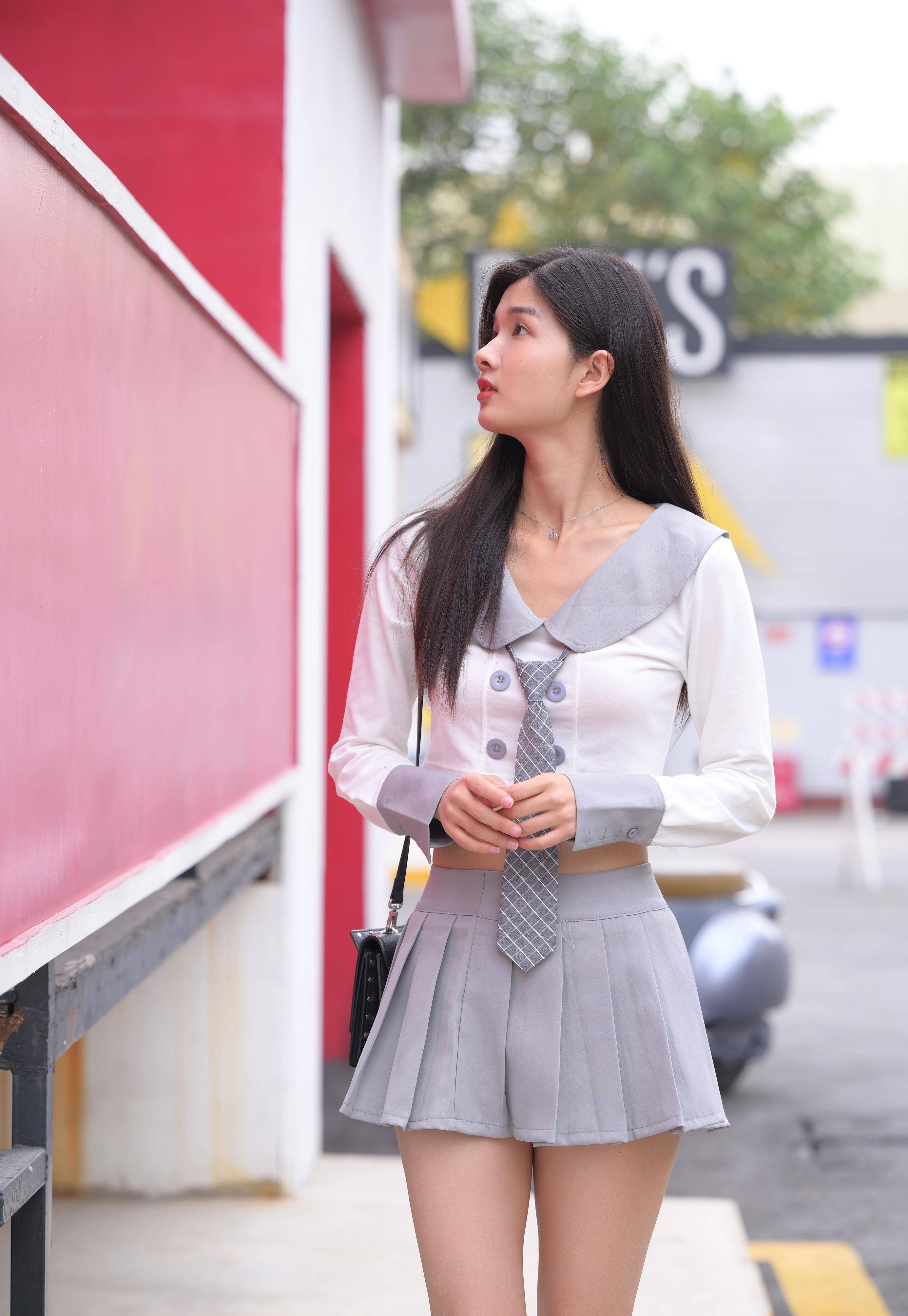 青春少女jk服装秀魅力,时尚帅气,穿出最美的自己