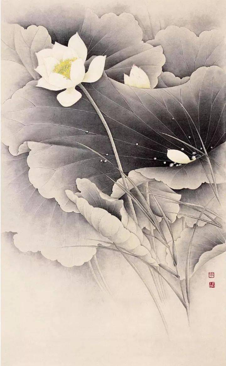 李长白现代工笔画作品102图,爱不释手!_花鸟_教学_山水