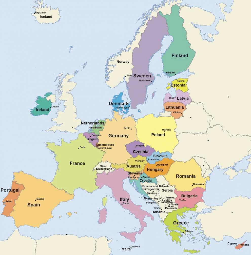 葡萄牙世界地图位置图片