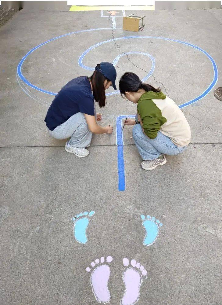 趣味课间暖童心——前进教育集团东前进小学开展"彩绘地面游戏"活动