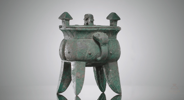 中原藏珍：饕餮纹带盖方斝_搜狐网