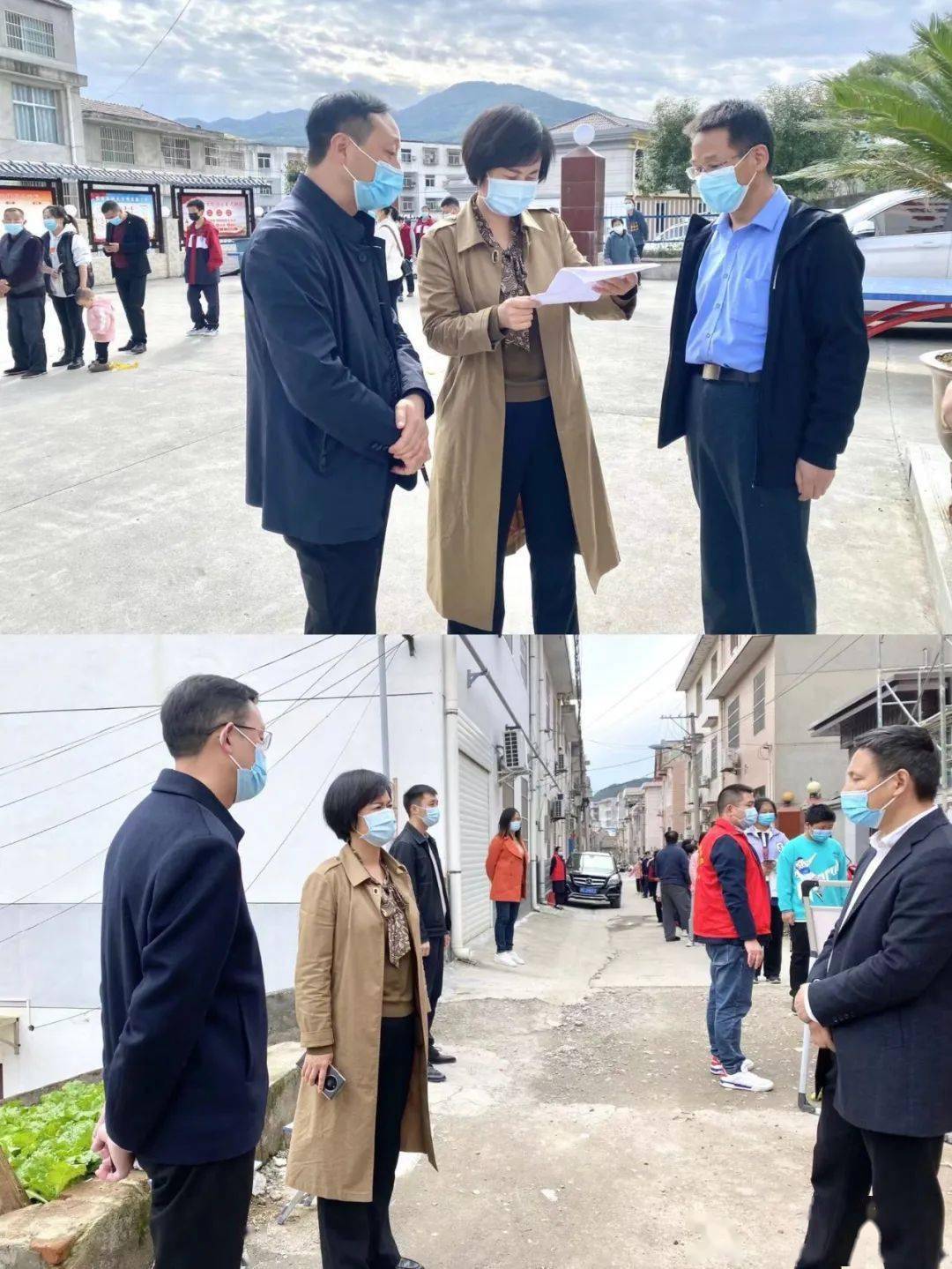 县委副书记,县长陈华到平利花园封控点实地调研指导疫情防控工作.