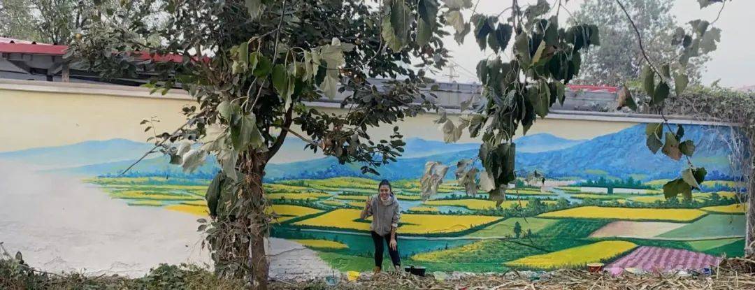 运河、樱桃、农耕……通州西集一村手绘3D立体墙画惊艳亮相