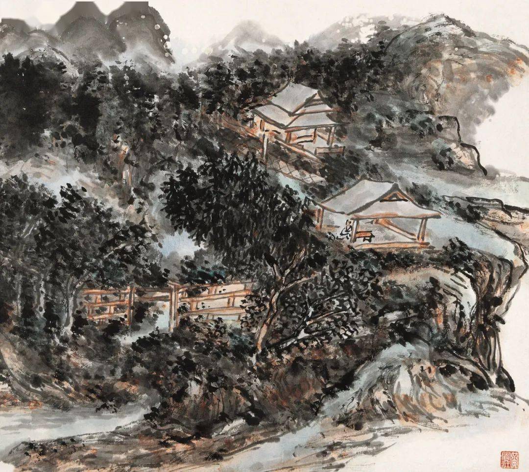 黄宾虹山水册,活活泼泼_手机搜狐网