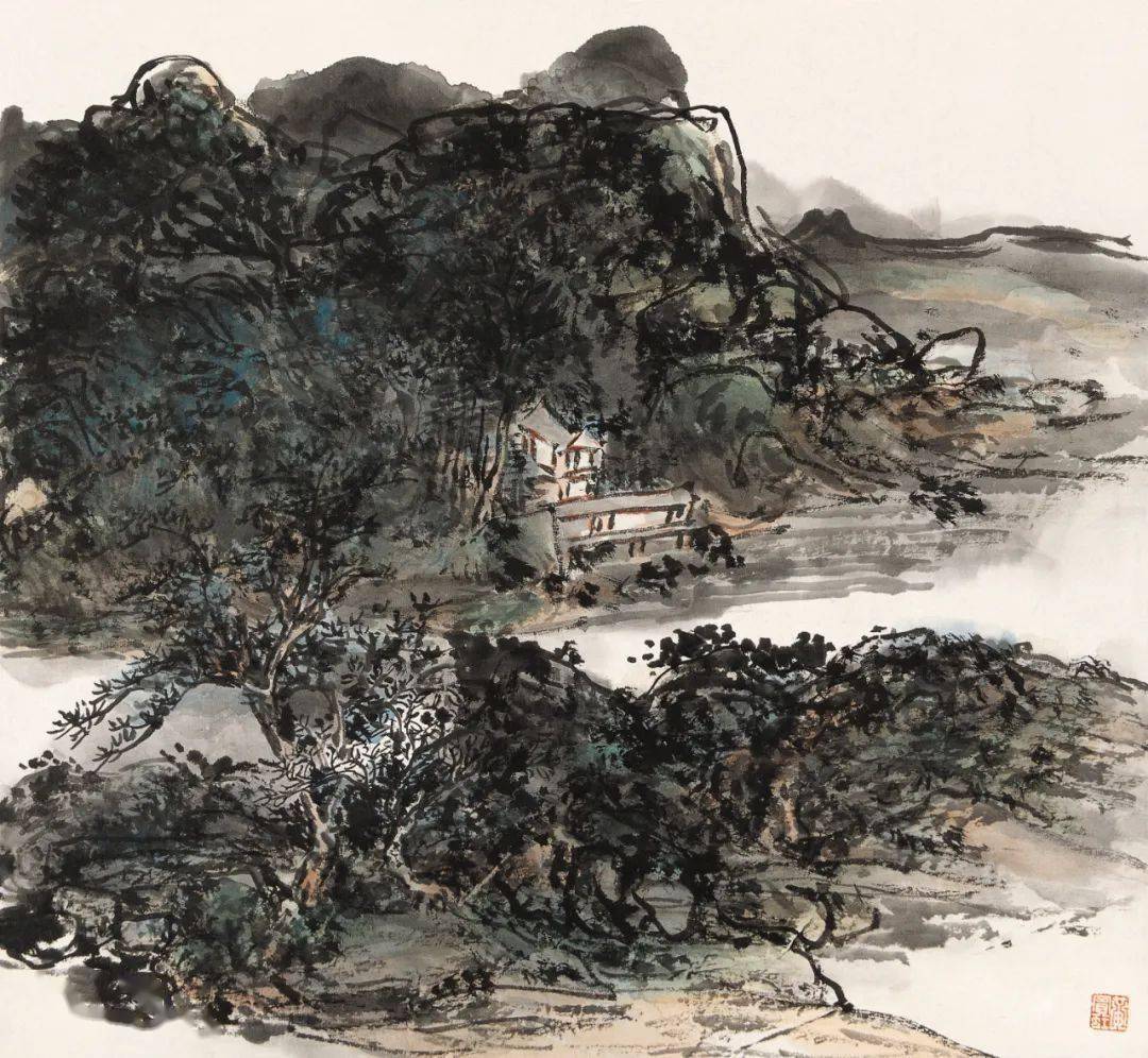 黄宾虹山水册,活活泼泼_搜狐网