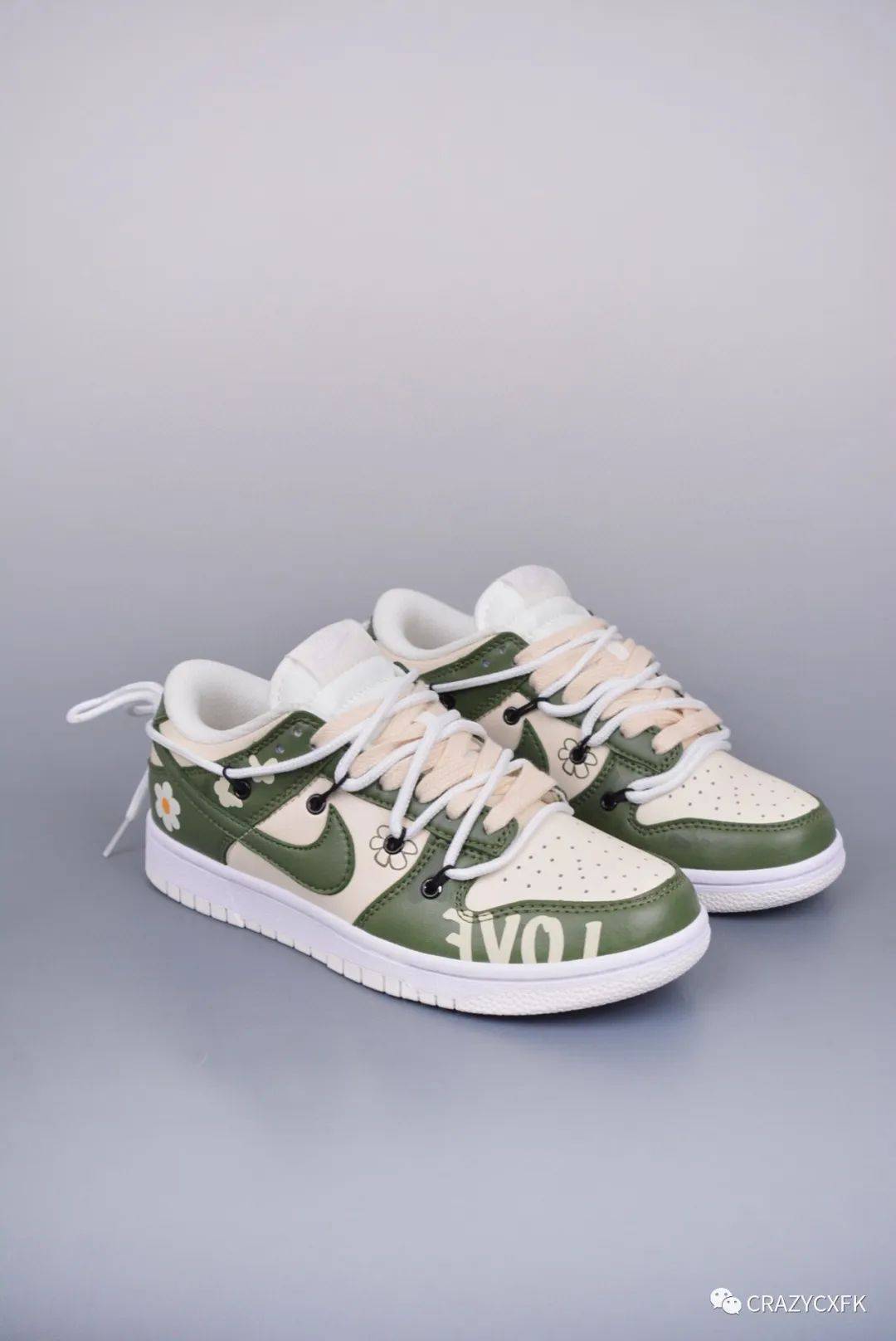 耐克nike sb dunk low 复古迷彩涂鸦花朵解构低帮板鞋
