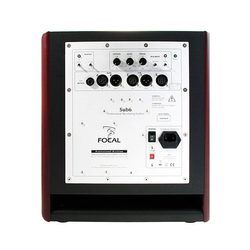 法国劲浪focal sub6 11寸监听音箱低音炮音家庭影院杜比全景声低音炮