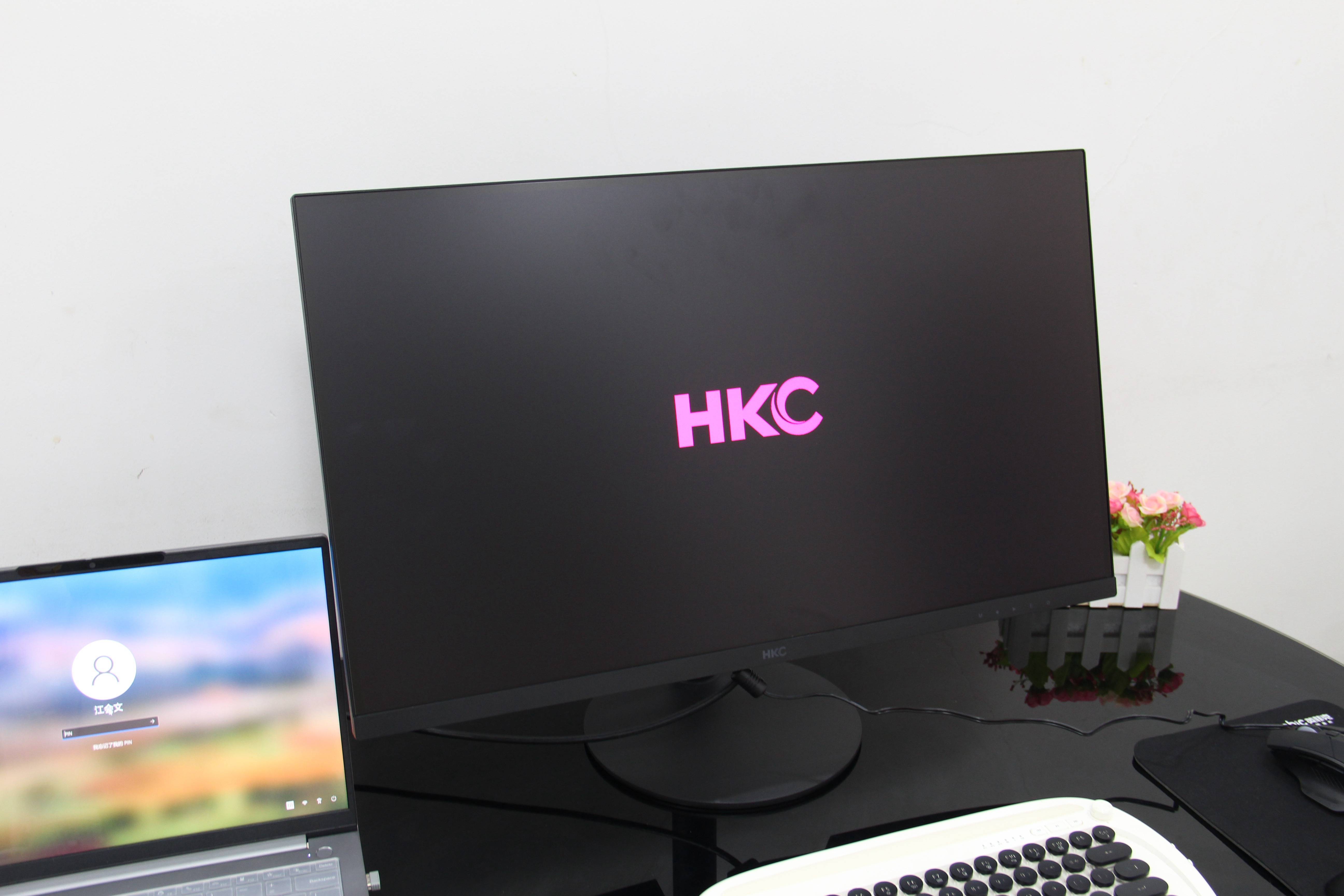 HKC 27英寸2K显示器，广视角，低蓝光不闪屏，学习工作休闲三不误