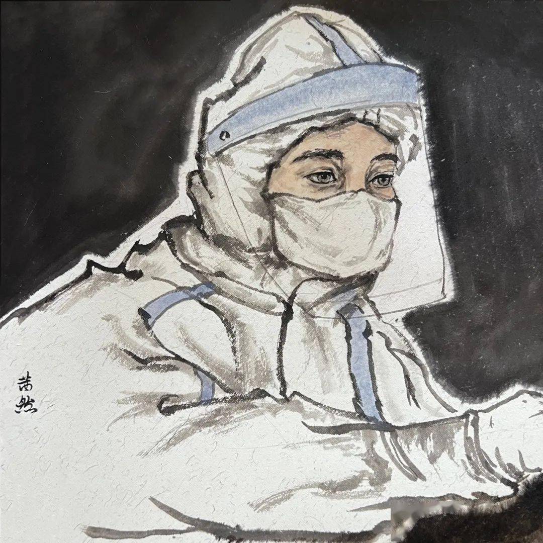 以美术作品传递抗疫力量_包头市_包钢_中小学
