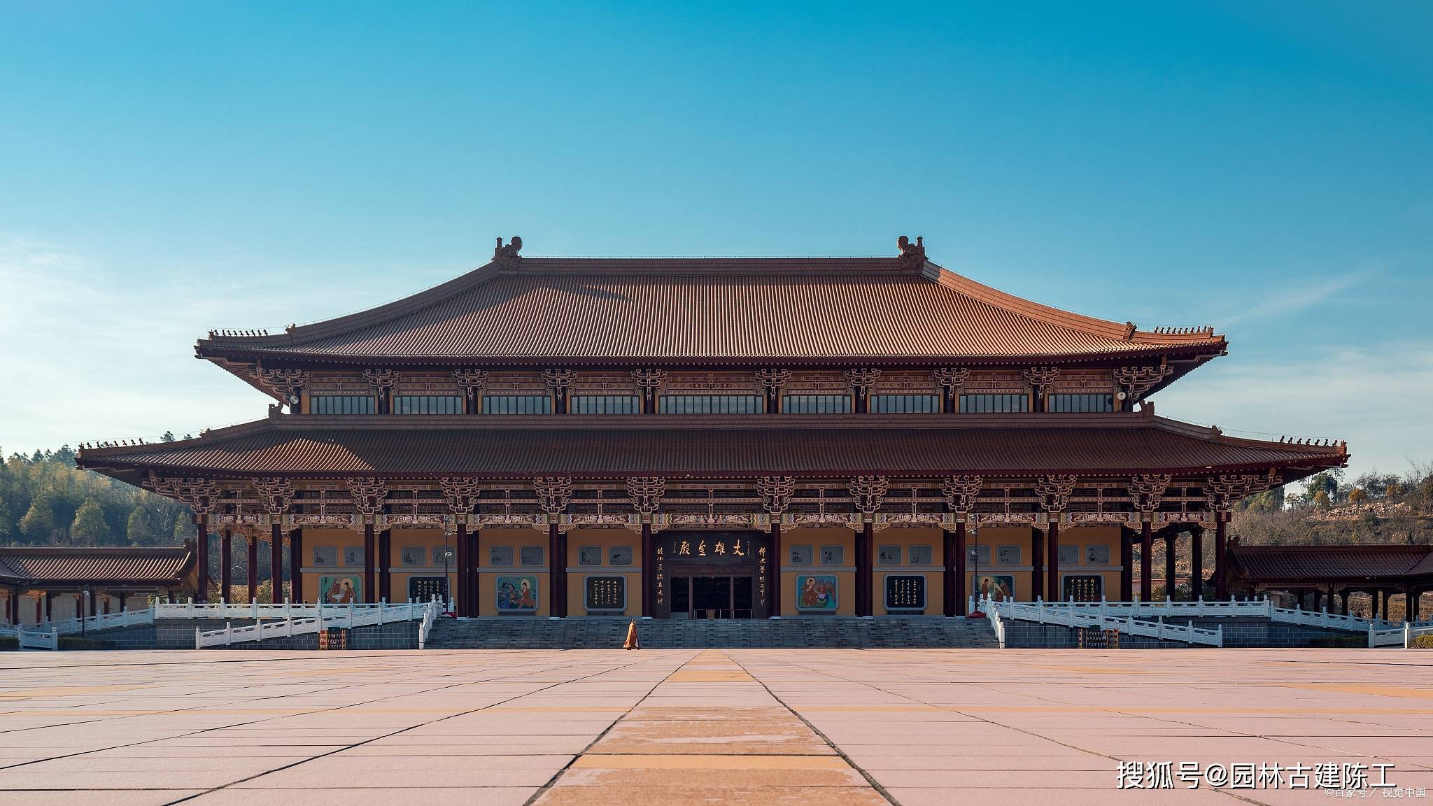 庑殿顶大雄宝殿施工 木结构古建木材加工与制作 图纸设计深化