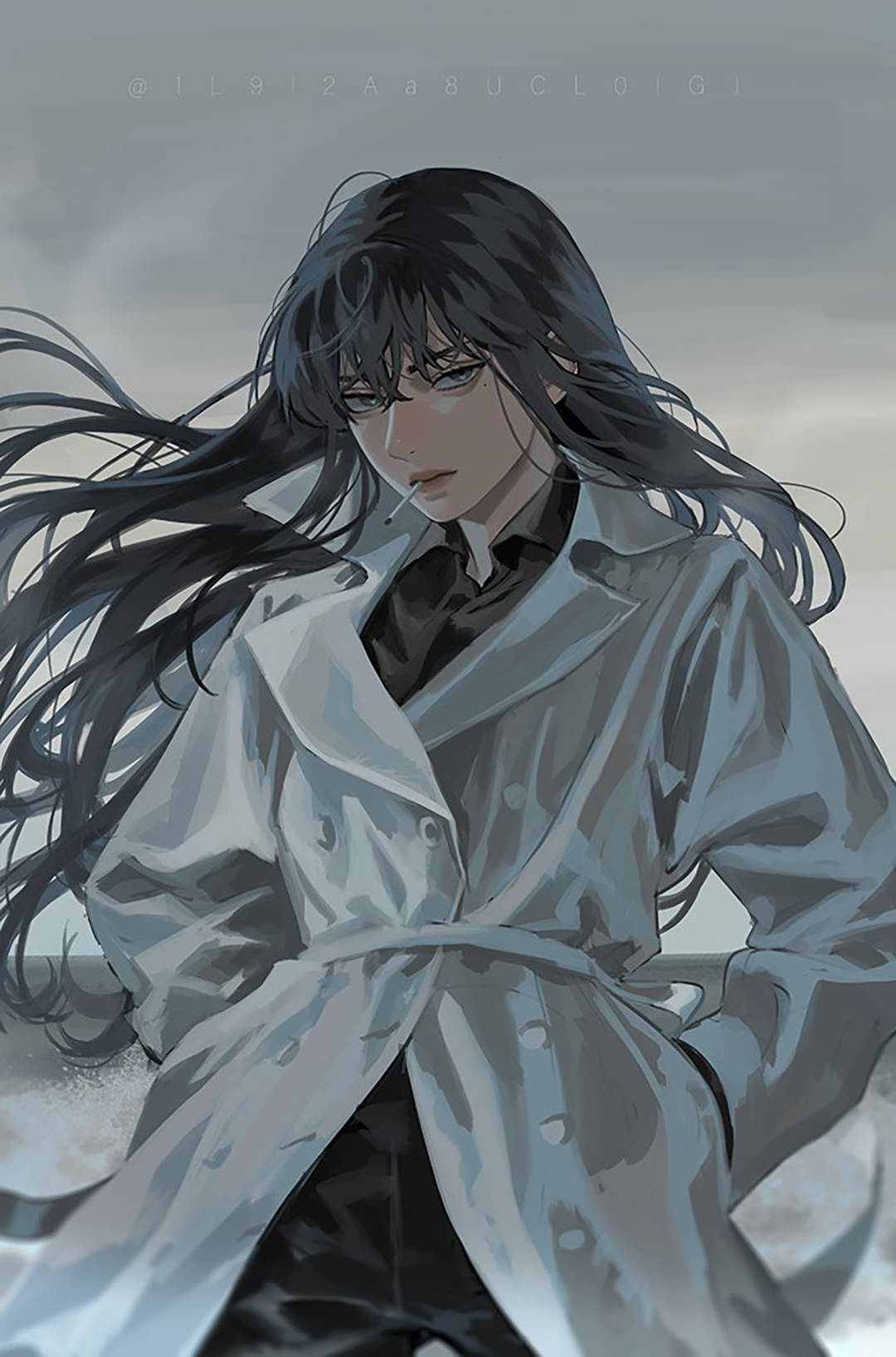 自带故事感的韩系人物插画可以代入很多小说剧情画风太华丽了