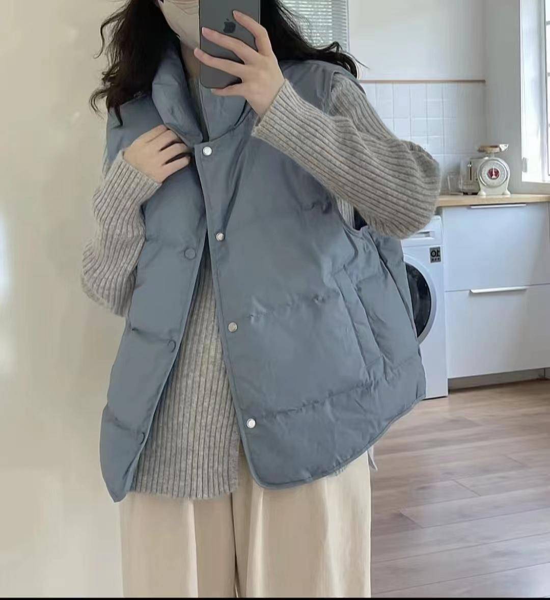 羽绒马甲的23个搭配好看图片,照着穿洋气又时髦