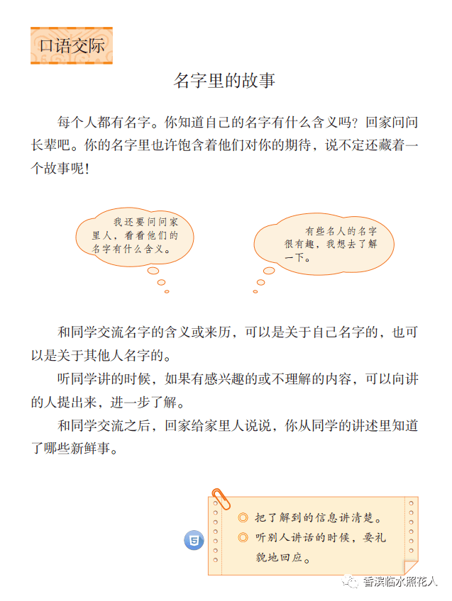 【线下进修，我和你在一路】名字里的故事——三年四班进修活动（9）