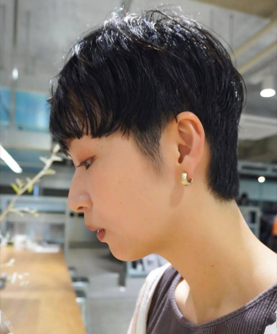 纯欲风碰上禁欲系发型真的太绝了～_短发_自然_酷酷