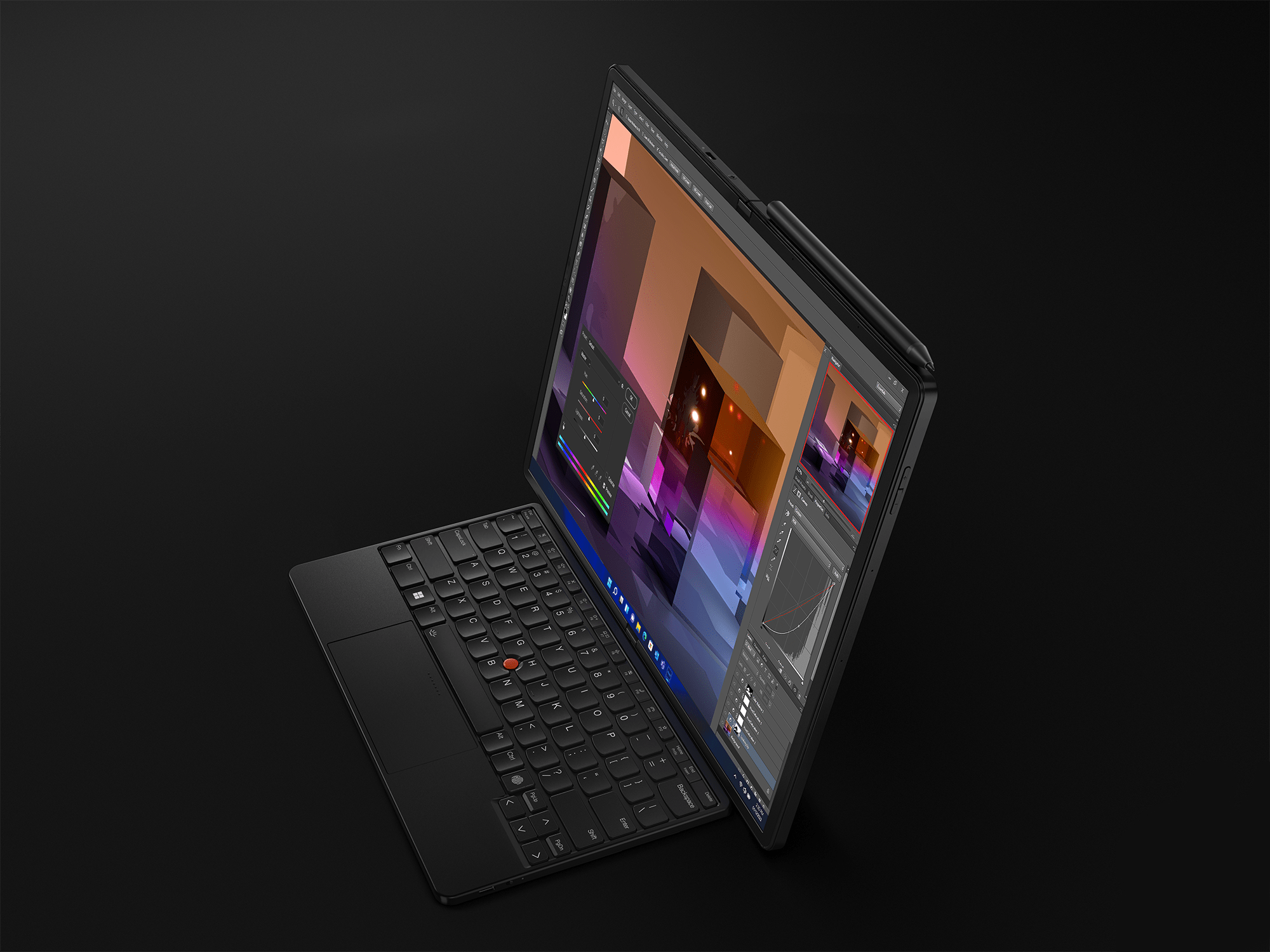 30週年誠意新品:thinkpad x1 fold 2022摺疊屏筆記本和z系列亮相