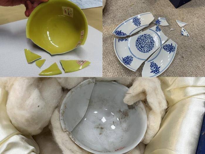 台北故宫博物院被曝三件文物破损 一青花花卉盘碎成好几片