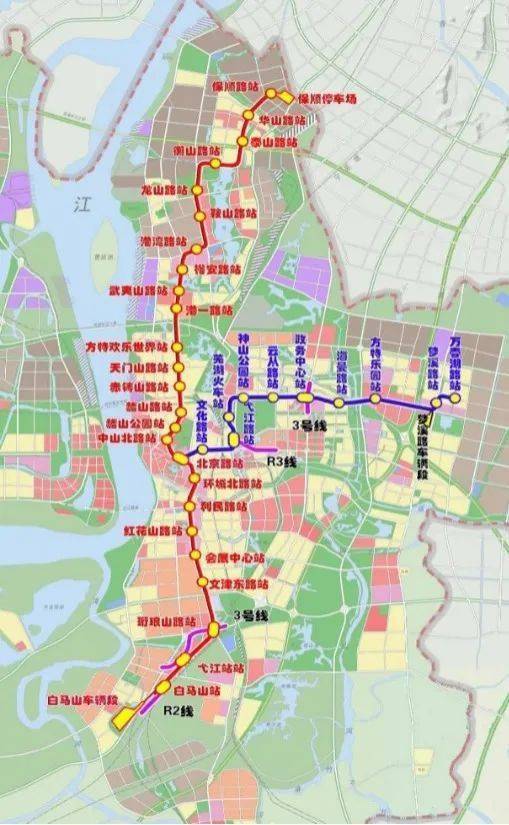 芜湖轻轨二号线线路图图片