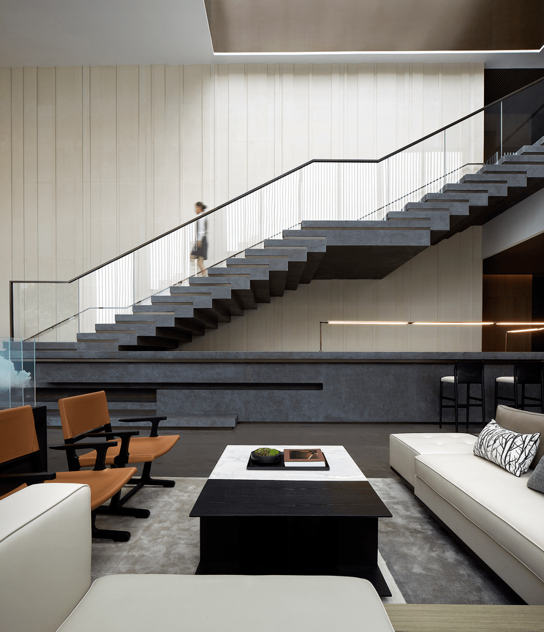 【壹舍方磊新作】结构与材质交响 空间与情绪和鸣—嘉华国际南京嘉璟