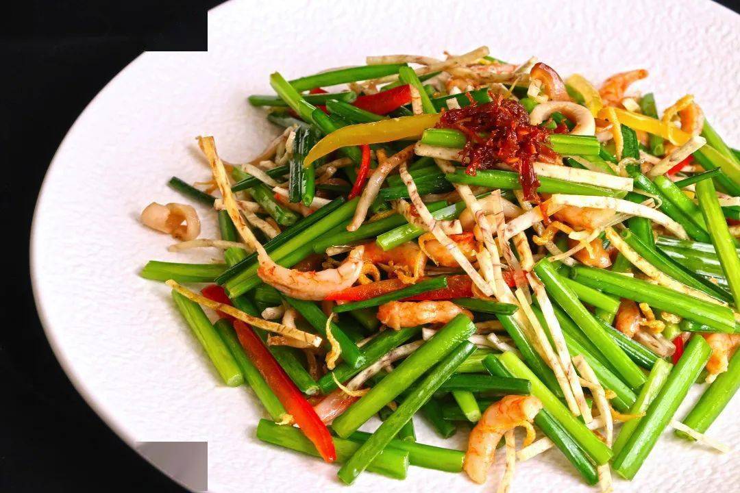 大厨自制黄椒酱蒸小青龙,xo酱海鲜甜豆小炒皇,田园时令蔬菜,苏式如意