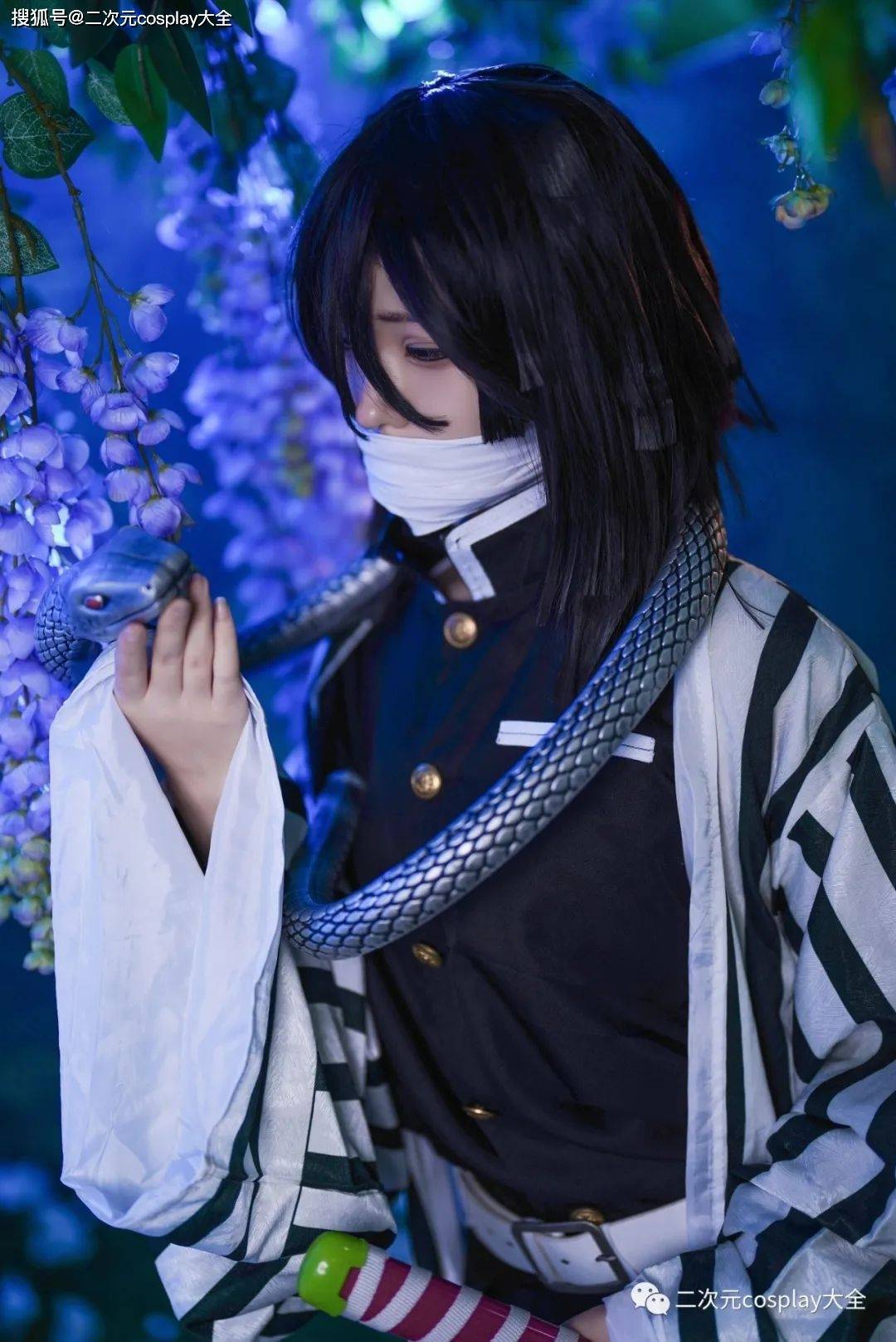 《鬼灭之刃》伊黑小芭内cos,好帅的小可爱,第一眼就被迷住_为人_蛇柱