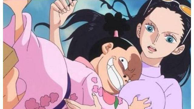 海贼王1005话:桃之助再次引发众怒,大和主动让他躲在自己衣服里_情节