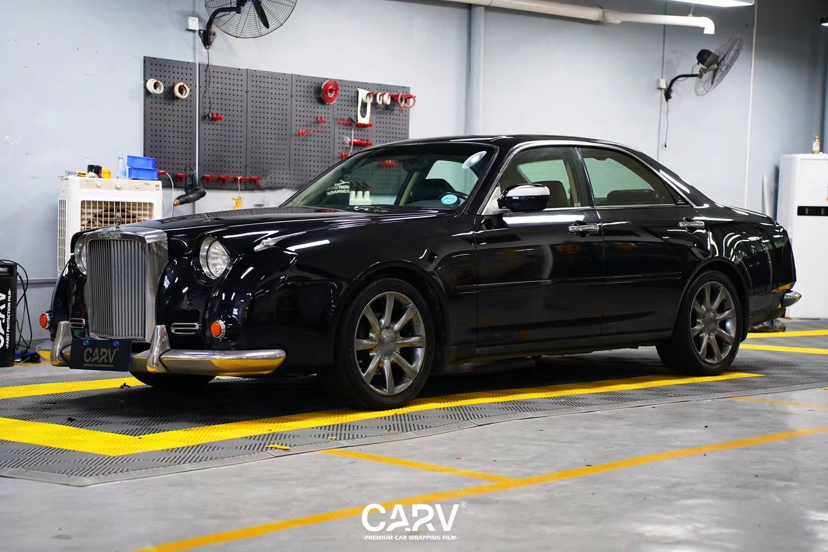 光冈嘉路卡孚carv改色膜白金钢琴黑,优雅大气_搜狐汽车_搜狐网