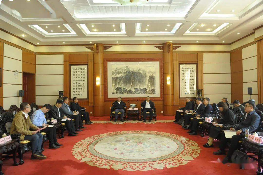 杨国宗会见山东电建第三工程公司董事长王礼一行_大理_协同发展_合作