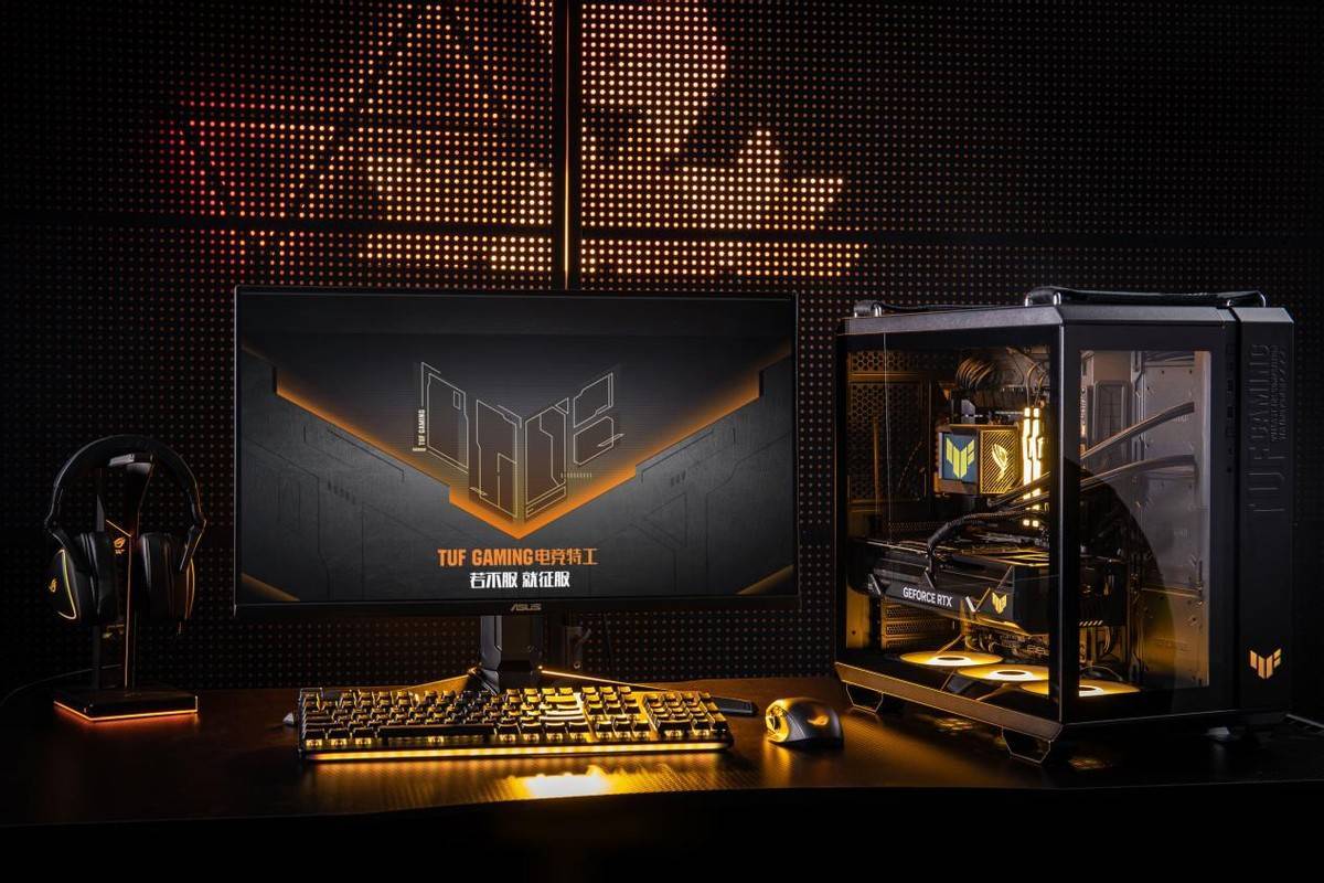 卡皇级待遇全景侧透海景房,华硕tuf全家桶装机美学_散热_风扇_设计