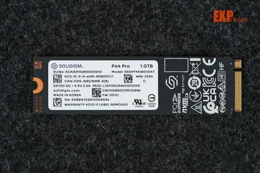 Solidigm P44 Pro M.2 SSD评测：全套原厂方案，性能高效且稳定