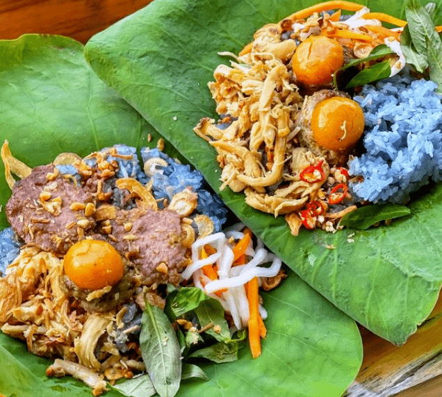 每日越南:糯米饭也有蓝色的!喷香诱惑,一起来看!_味道_食欲_地址