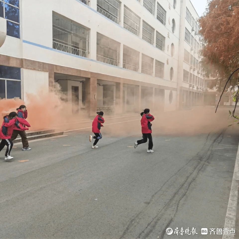 泰安一中举行消防安全疏散演练火灾齐鲁知识 