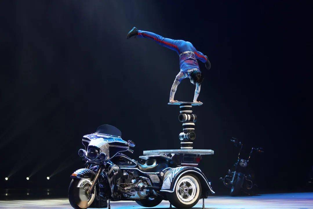 《摇摆青春》剧照 重庆杂技艺术团供图节目中,演员在高台上借助平衡板
