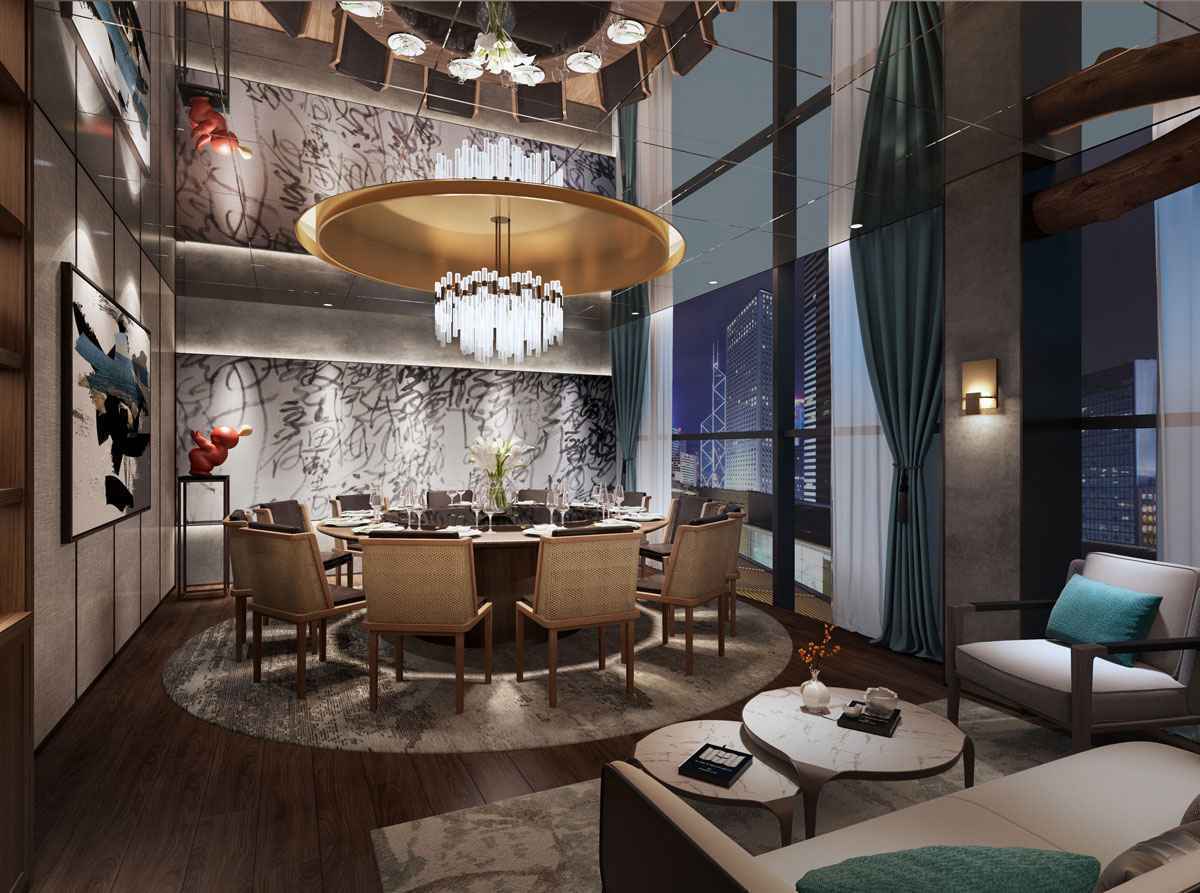 网红中餐厅设计图,广州餐饮设计公司_设计的_装修_店面