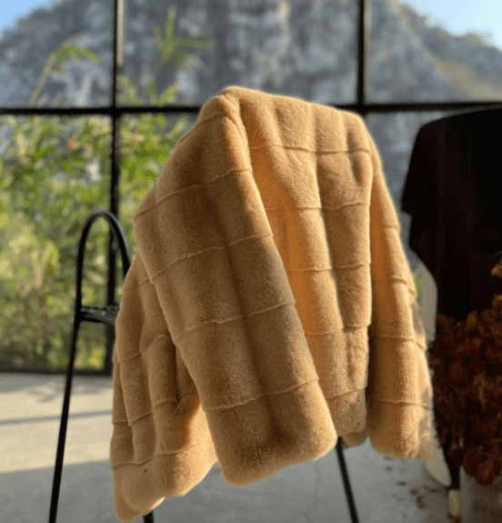 【澳洲oc丹麦貂皮草夹棉加厚大衣】0.5折高奢局!