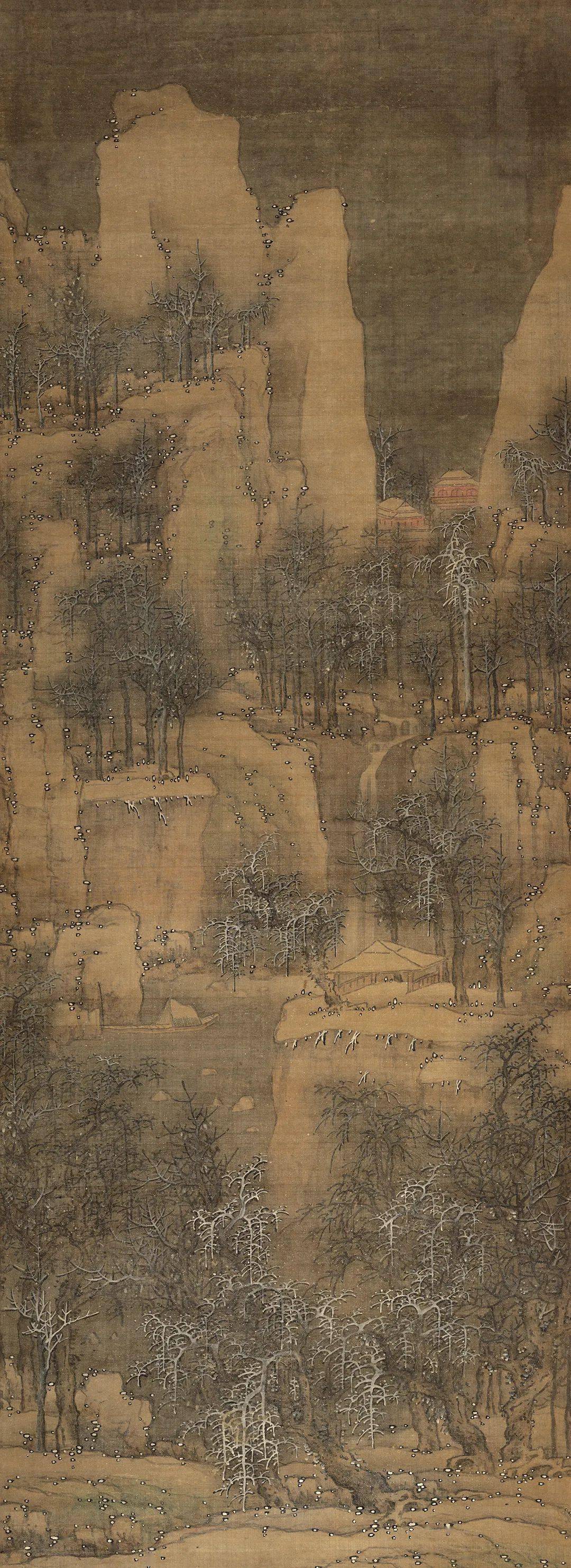 寒崖积雪图》 明 · 赵左《雪梅集禽图》明 · 吕纪《寒雪山鸡图》明