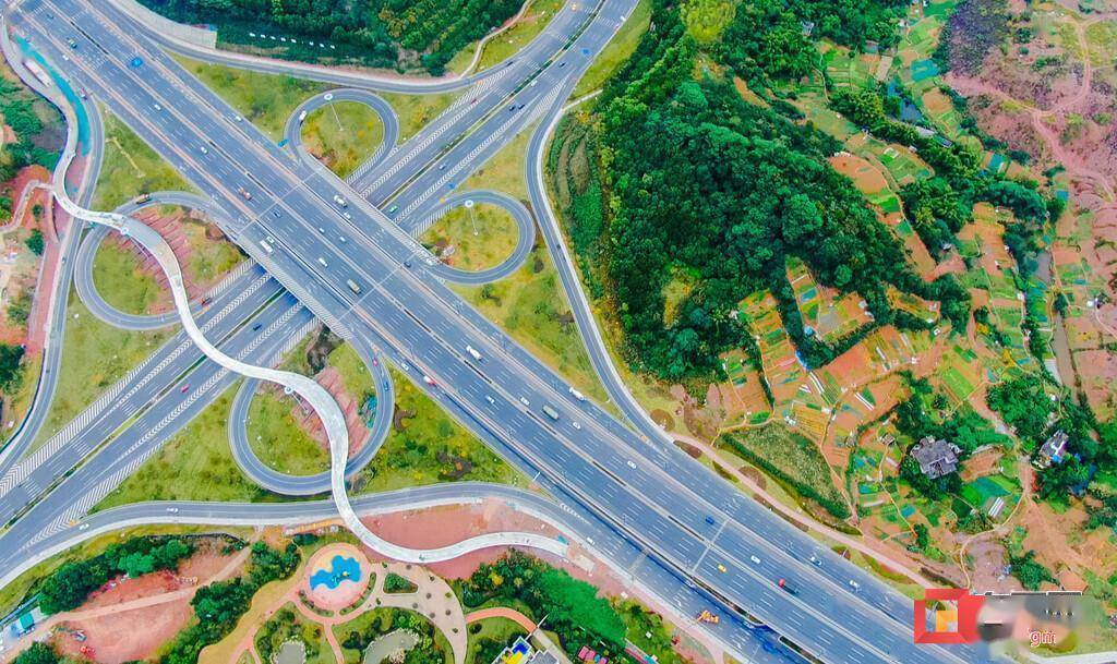 g348国道金海路至梁家坝立交段实现全幅车道通车_自贡_城市_道路